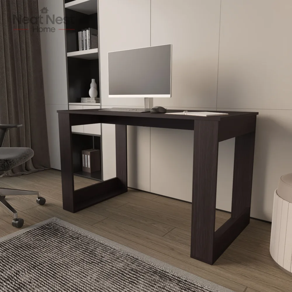 

Aurora Writing Computer Desk with Ample Work Surface,Modern Style Home Office Furniture,Use As Doorway Table,office Study desk