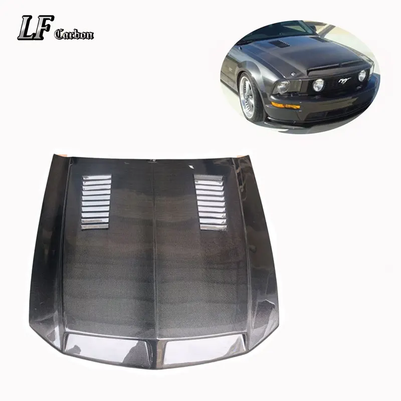 Carbon Fiber Hood Bonnet for Ford Mustang 2005-2009 Bonnet Engine Hood Car Accessories