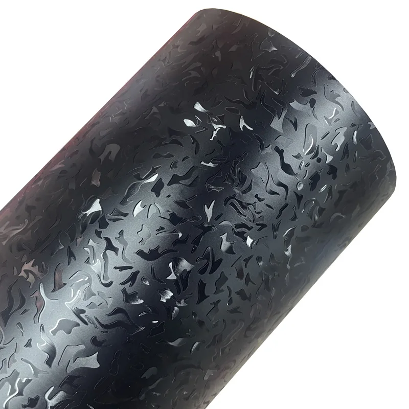

Premium PET Matte Flame Carbon Vinyl Wrap Film Roll with Air Release DIY Self Adhesive Decal Sticker Motorbike Car Wrapping Foil
