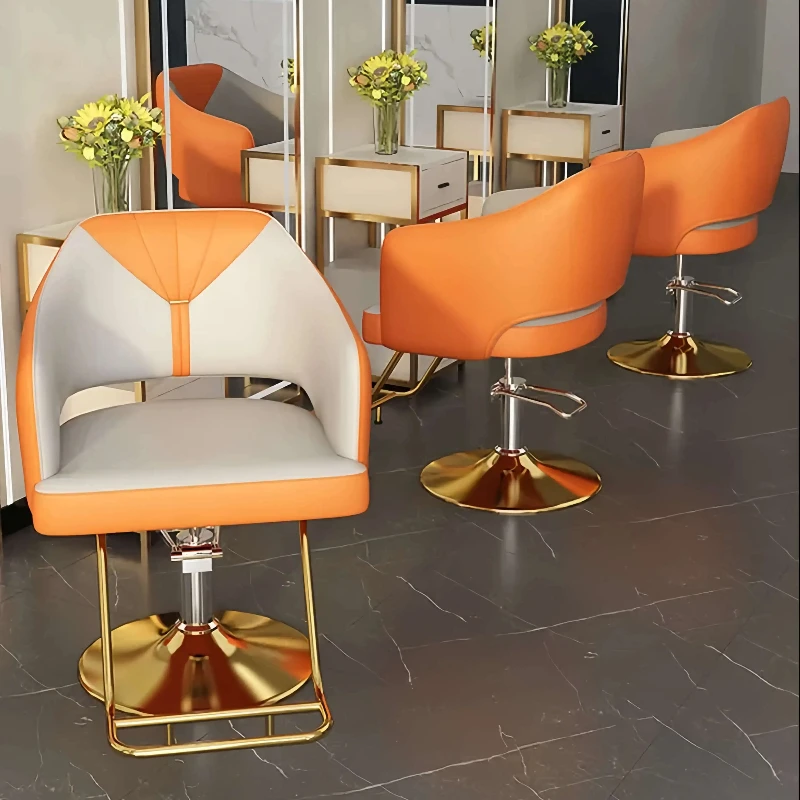 

Haircutting Chair Net Red Simple Barber Shop Liftable Stainless Steel Hair Salon Special Use Silla Comedor Salon Furniture