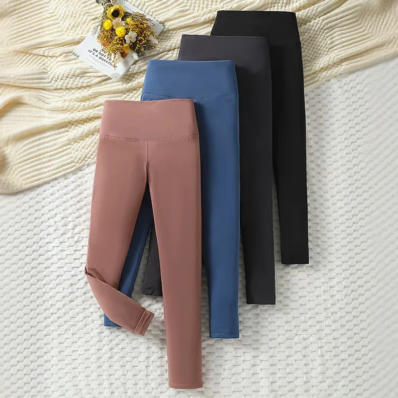 숙녀 및 십대 소녀의 멀티 컬러 캐주얼 레깅스 여성용 바지 편안하고 다재다능한 사이클링 야외 스포츠 요가 바지