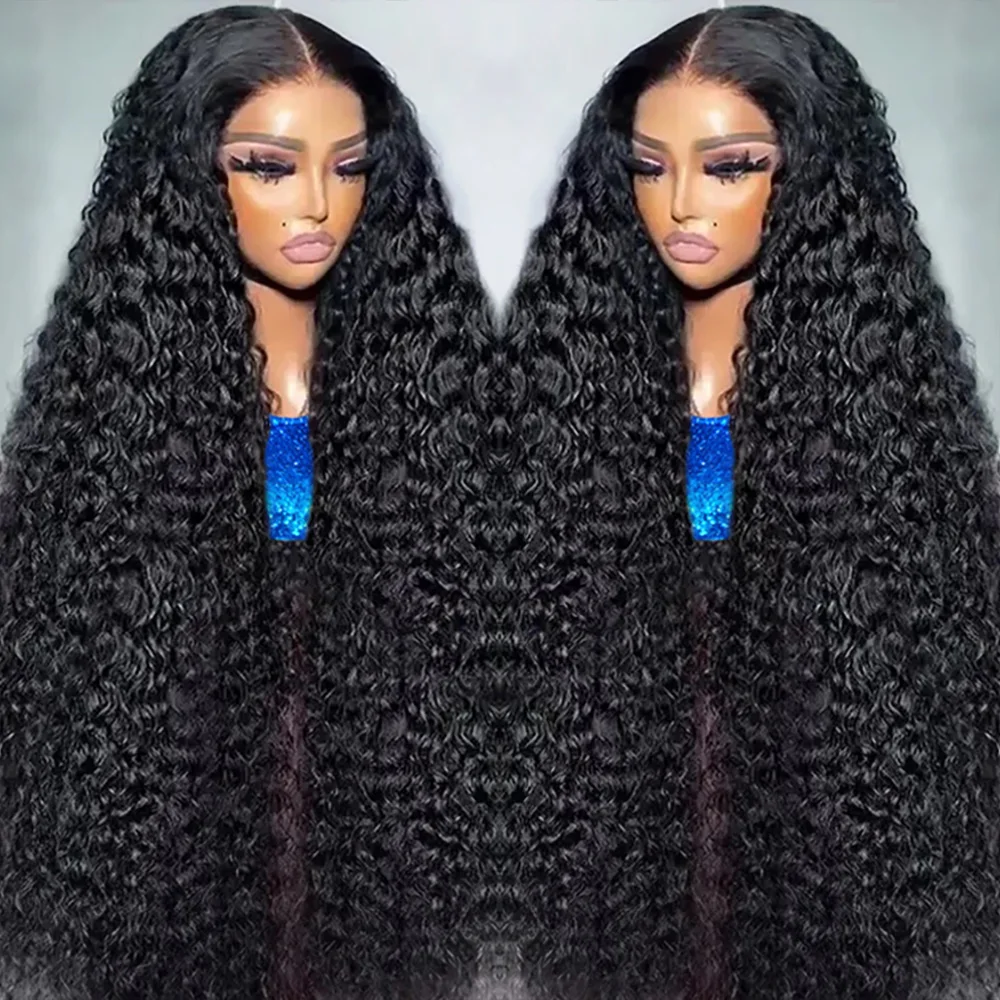 

40 Inches Burmese Curly Hair Wig Lace Frontal 13X6 13X4 13X6 250 Density Brazilian Virgin Hair Brazilian Human Hair Wig