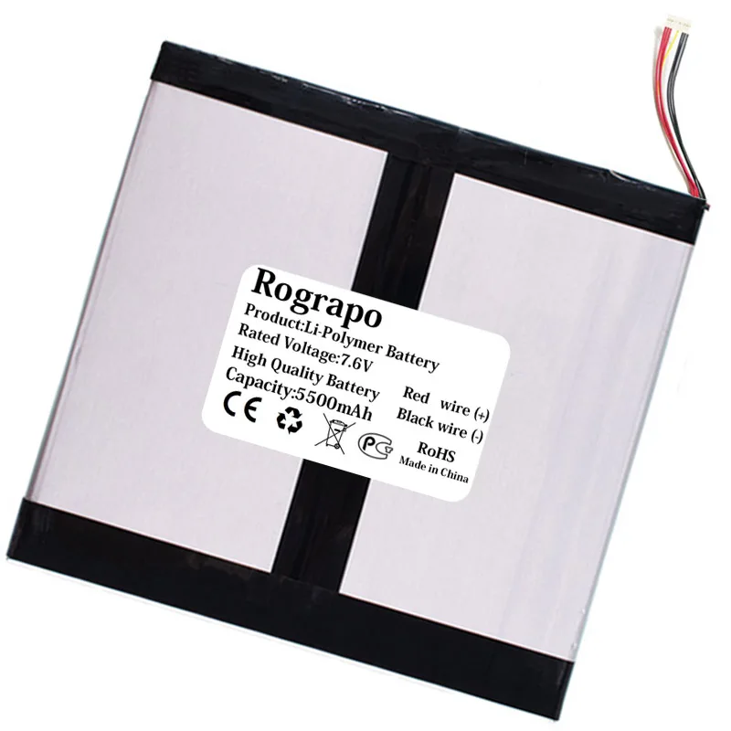 New 7.6V 5500mAh EZPadGo H-29125140P Tablet PC Battery For Jumper EZPad go Rechargeable Accumulator 7 Wire Plug