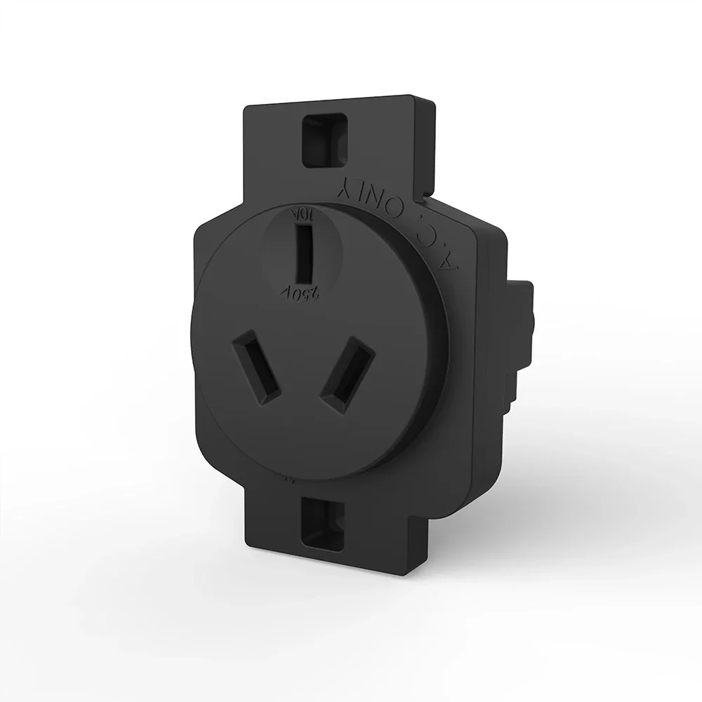 Viborg AU01G Austrian Outlet 15A 250V AU Concealed Power Connector Socket AC Panel Mount Sockets Plug Audio Hifi