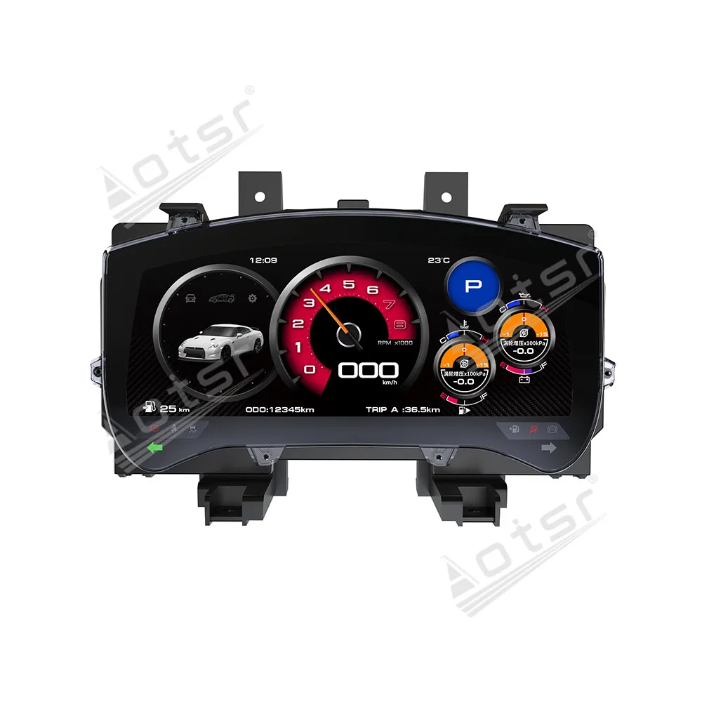 

12.3 Inch Digital Cluster Odometer Screen For Nissan GTR 2008-2015 Virtual Cockpit Speed Meter Car Dashboard Instrument Linux BT
