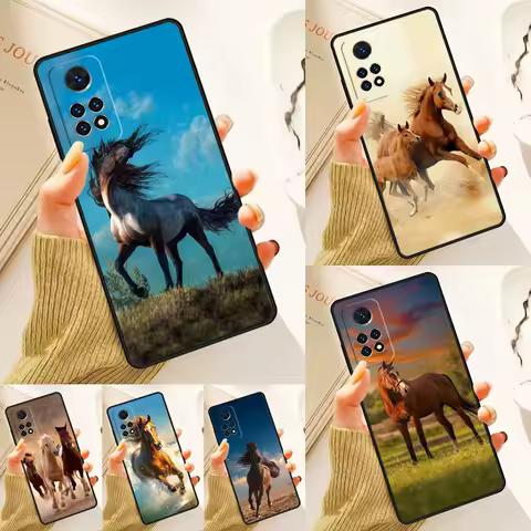 Animal Steed Horse Case For Samsung Galaxy S24 Plus S23 S20 S21FE Lite S22 Ultra Note 20 S8 S9 S10 Phone Coque
