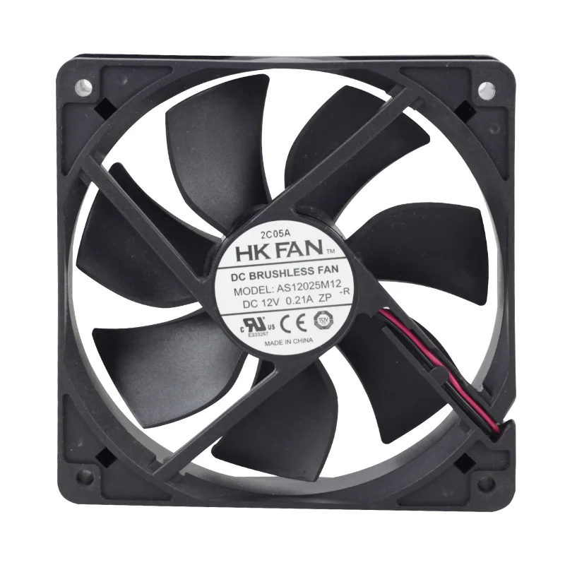 AS12025M12 DC fan 12V 0.14A 12025 2-Wire high air volume cooling fan