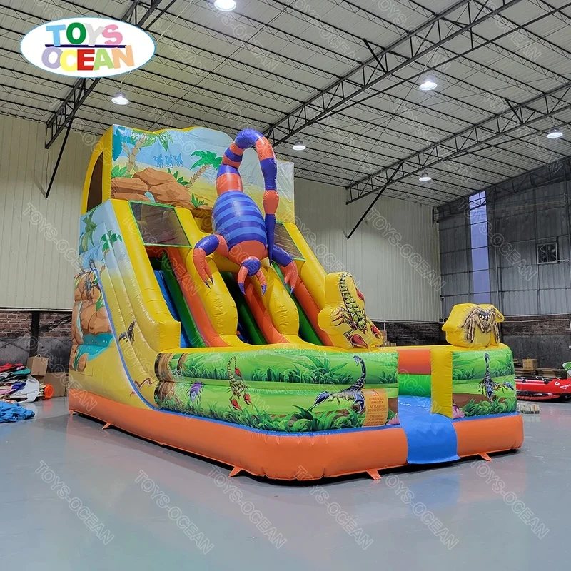 Scorpion Sport Theme Inflatable Double Lane Slide Giant Bug PVC Material Slide with Easy Setup for Kids Party Rental