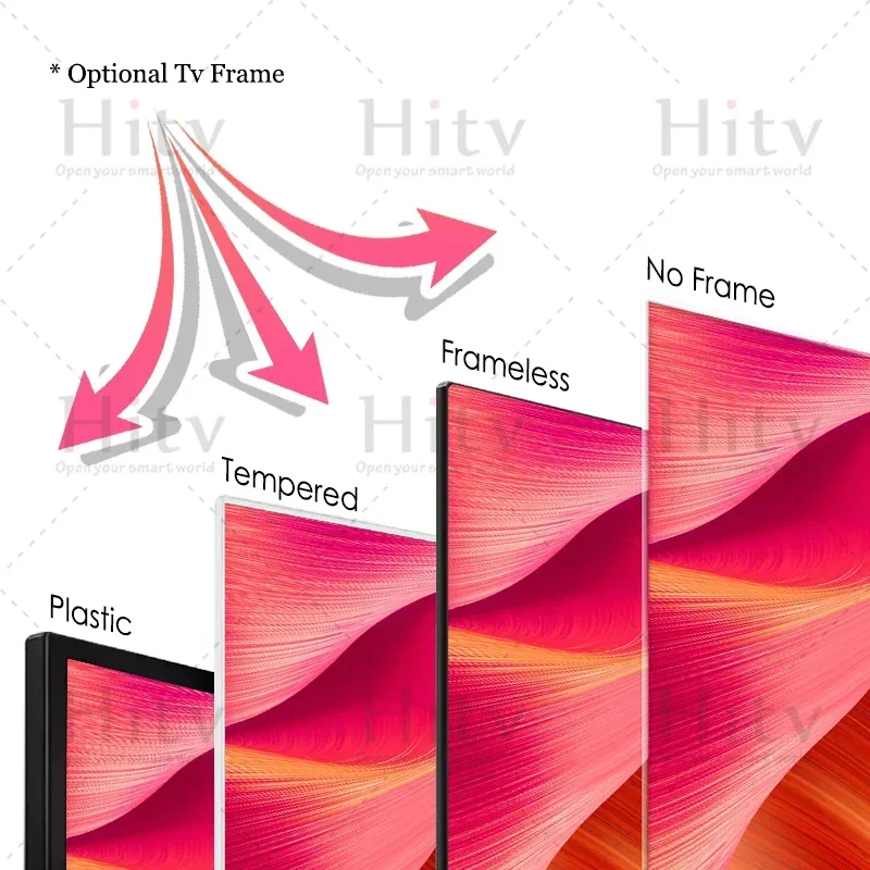 تلفزيون LED بشاشة كاملة 50 بوصة 4K Ultra HD WebOS Android TV 55 65 75 بوصة تلفزيون ذكي