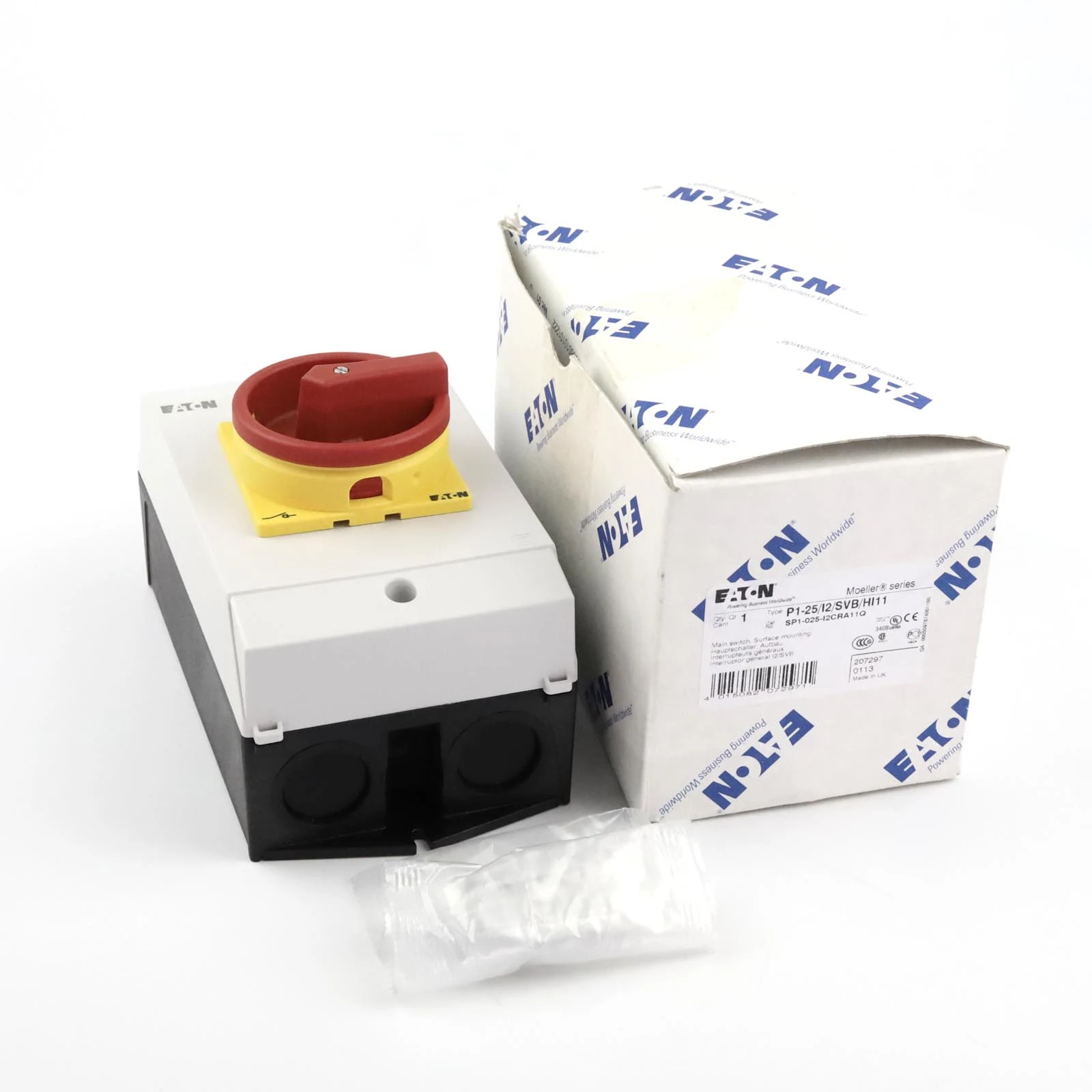 P1-25/I2/SVB/HI11 207297 - Main switch, P1, 25 A, surface mounting
