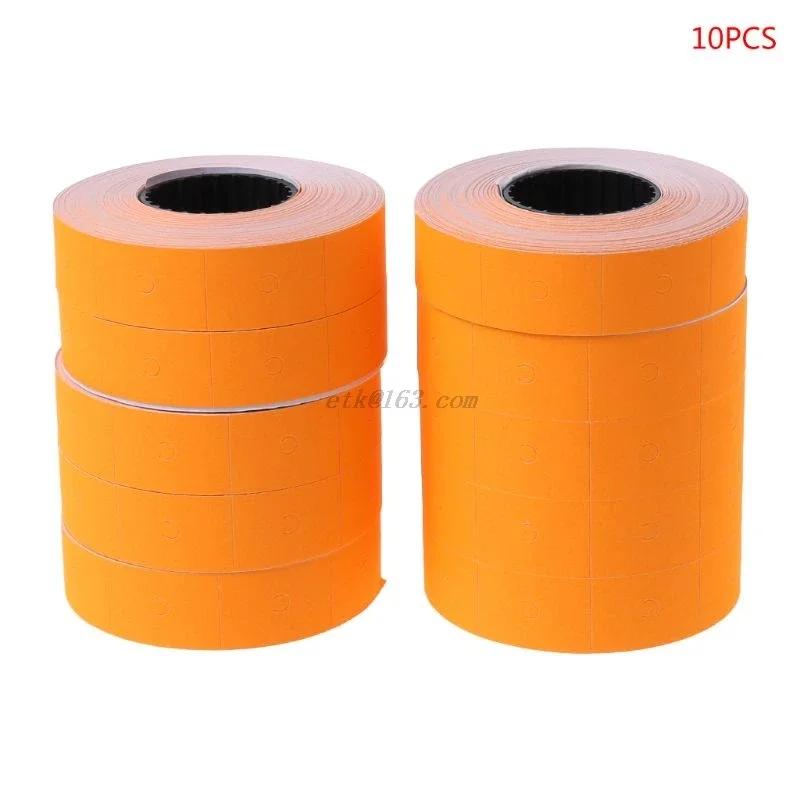 10 Rolls 5000 Pieces Double Row Colorful Price Label Paper Tag Mark Sticker For MX-6600 Labeller