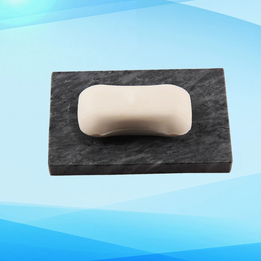 

Dish Holder Marble Soap Box Creative Draining Design Bathroom Accessories Long Lasting Easy Clean Portable Soap Storage Home