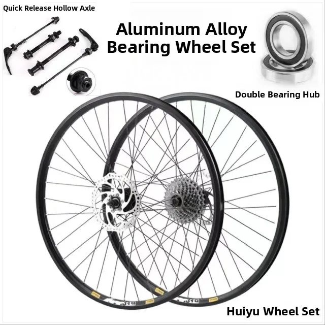 

Mountain Bike Wheelset 24 Inch 26 Inch 27.5 Inch 29 Inch Disc Brake Mountain Bike Aluminum Derailleur Freehub Bicycle Parts