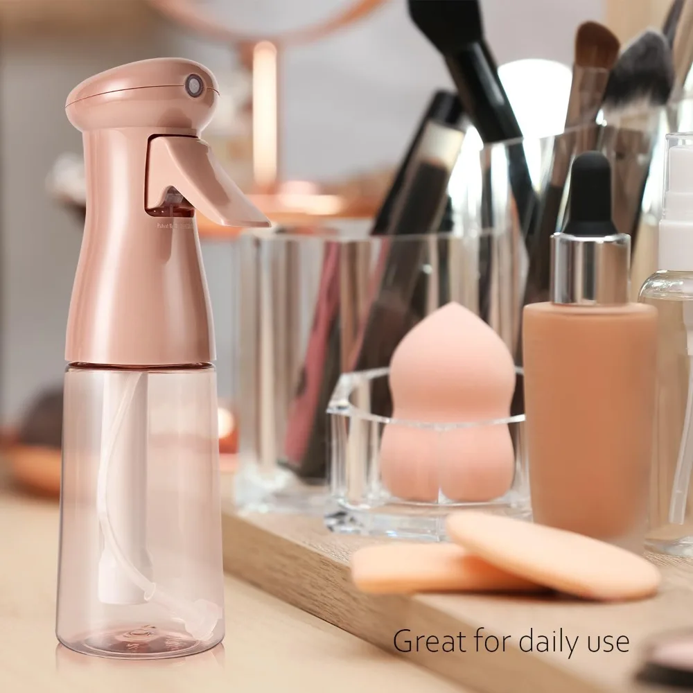 زجاجة رذاذ للشعر 6.8 أونصة - عبوتان، رذاذ فائق النعومة - مستمر مستمر للتصفيف، الصالونات، النباتات، التنظيف - فارغ