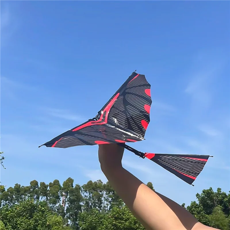 Ensamblaje de avión de fibra de carbono, modelo de avión Diy, pterosauro, banda de goma, avión biónico