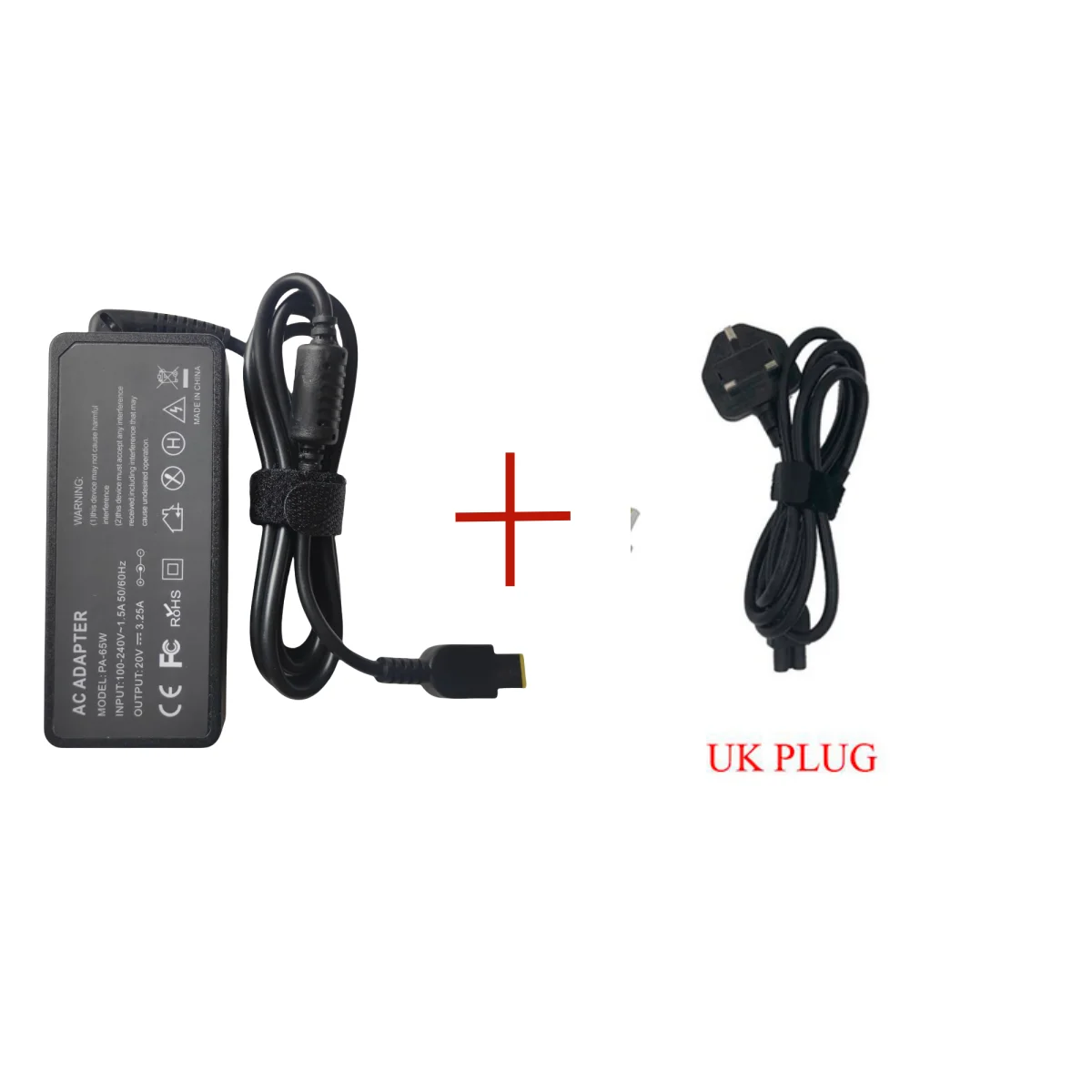 20V 3.25A 65W スクエア型ACノートパソコン充電器電源アダプター