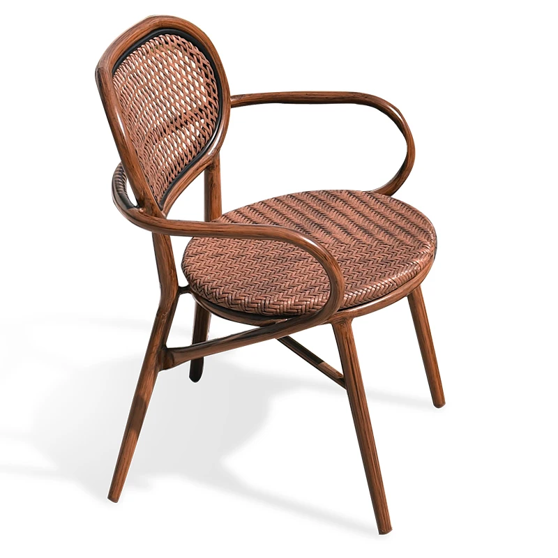 

Outdoor household rattan chair single dining table and chairs dining chair seat open air