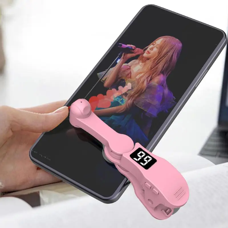 Tik tok Screen Tapper Folding Mobile Phone Screen Auto Clickers Portable Simulated Finger Continuous Clicking Speed Adjustable