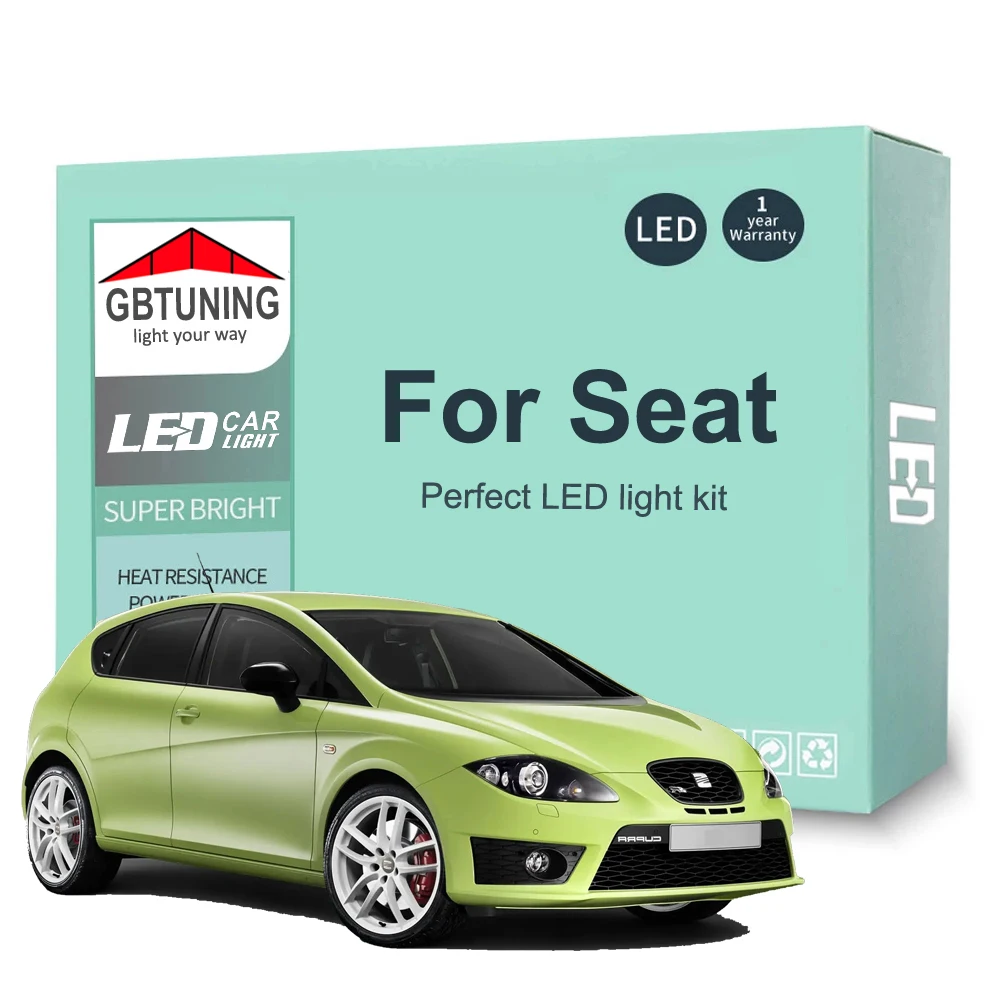 LED Interior Light Bulb Kit For Seat Leon 1M 1P 5F Ibiza 6L 6J 6P Ateca Arona Exeo ST Altea Mii Toledo Alhambra Cordoba Canbus