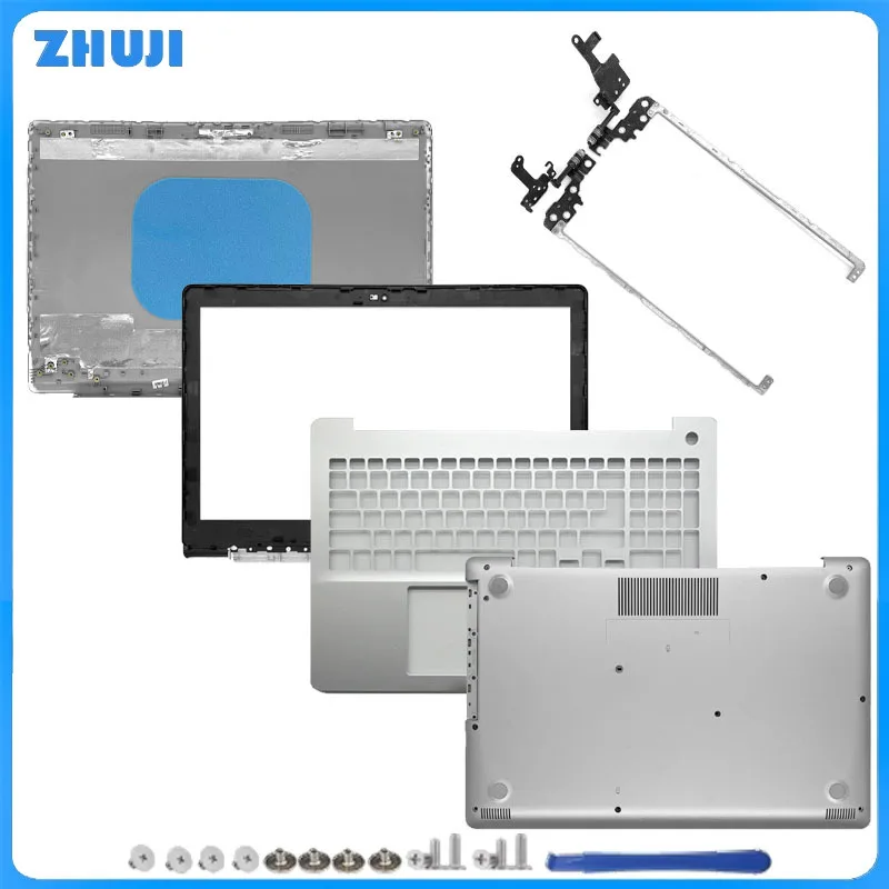 

For Inspiron 15 5570 5575 LCD Rear Lid Back Top Cover Front Bezel Palmrest Upper Bottom Base Case Hinges Silver 02DVTX