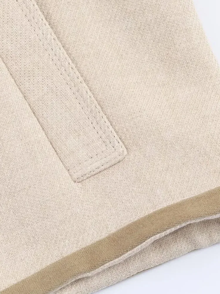 

HH женская мода универсальная однобортная куртка с воротником-стойкой на плечах и веревочным узлом женская повседневная куртка с карманами и длинными рукавами