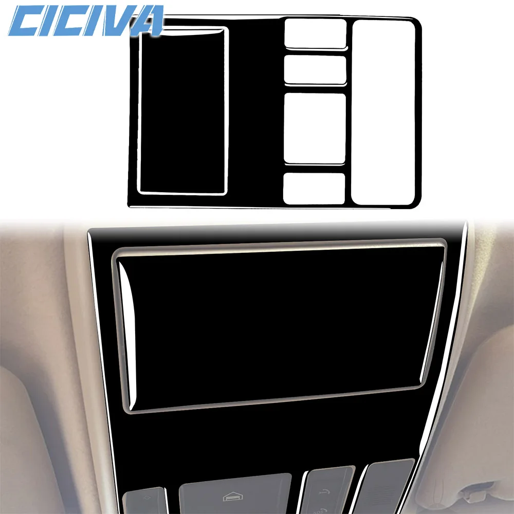 

For BMW X5 E53 2000-2006 Piano Black Roof reading light control panel Decoration Cover Car inside Trim Accessories Sticker