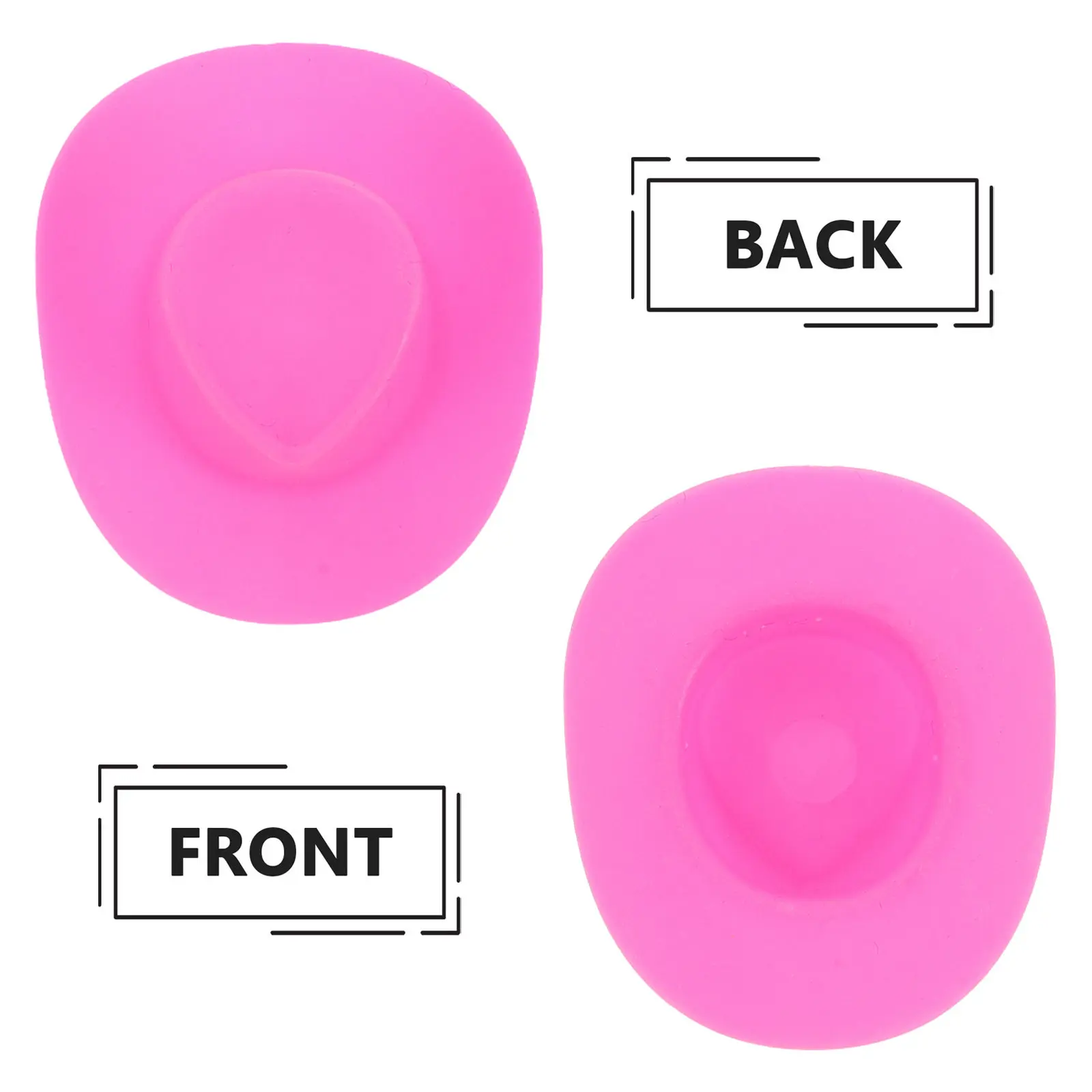 10Pcs Plastic Mini Western Cowboy Cowgirl Hats Small Cute Decorations Party Crafts Cupcake Toppers Cowboy Hats for Party