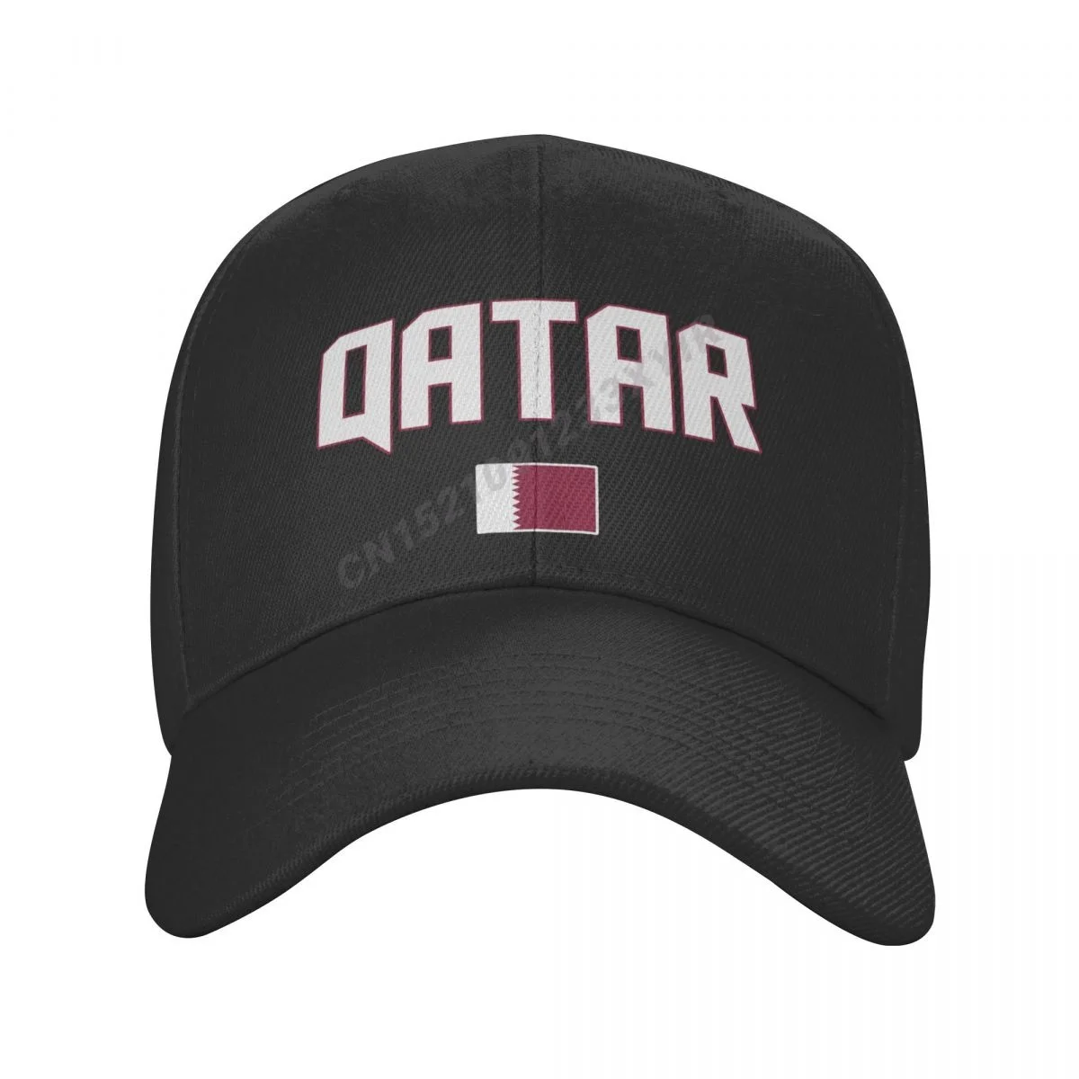 Baseball Cap Qatar Flag Wild Sun Shade Peaked Adjustable Caps for Men Women Print