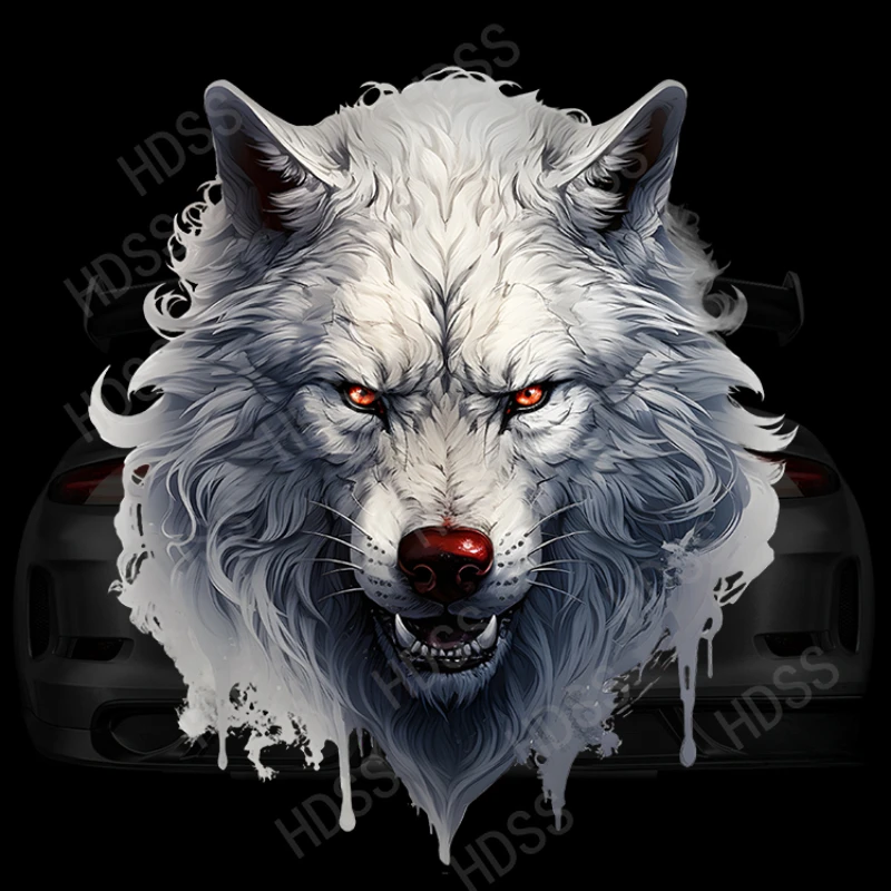 HDSS-Personalized Wolf Totem  Vinyl Stickers, Car Stickers, Motorcycle Accessories, Helmets, Laptops, Decorative Stickers, PVC