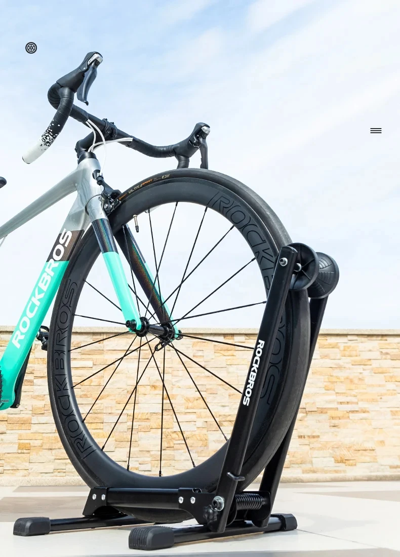 ROCKBROS Lokaler Versand Fahrradständer, Aufbewahrung, Innenbereich, Boden, Straßen- und MTB-Fahrrad-Parkständer, Fahrradständer, Zubehör – Detail 9
