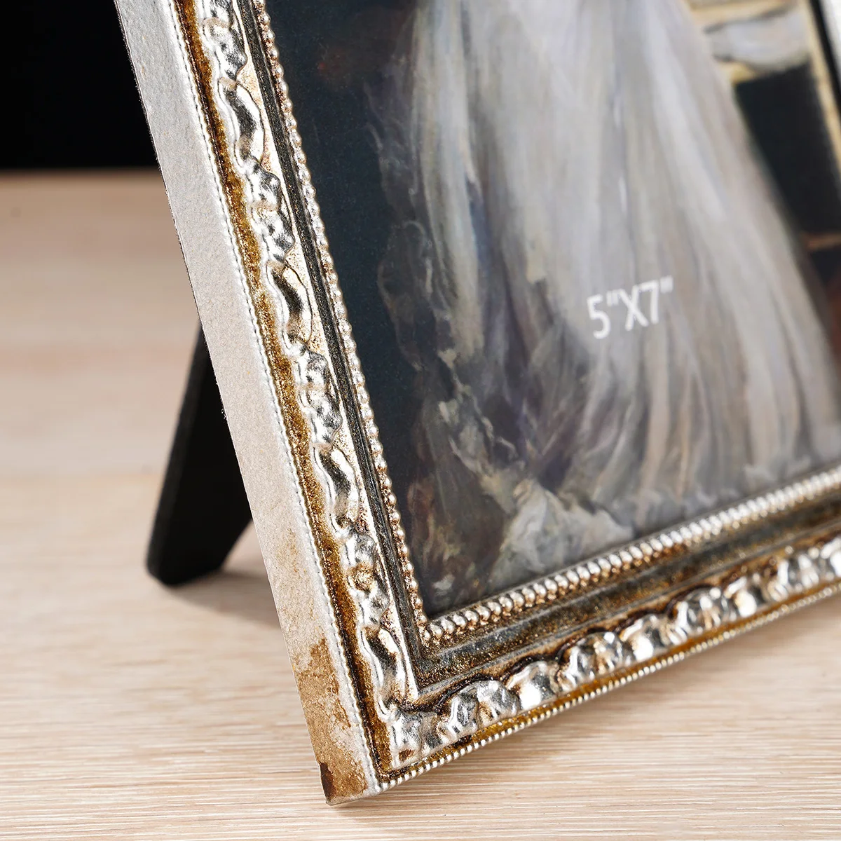 1 Stück, Europäischer Retro-Silberner Bogenförmiger Spitzen-Dekorations-Bilderrahmen, Geeignet für Fotoausstellung, Heimdekoration und Fotografie-Requisiten – Detail 7