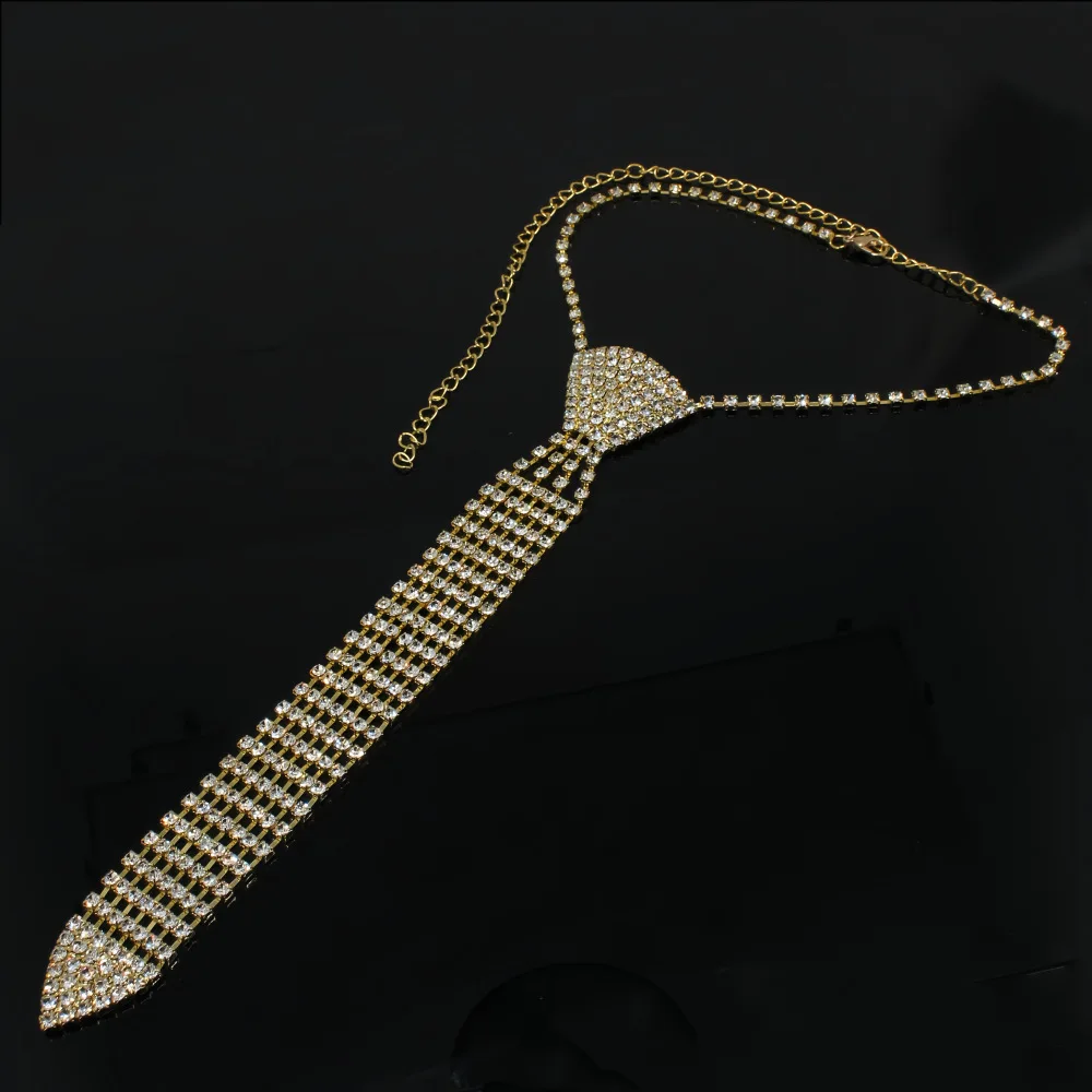 السيدات التعادل مشبك حجر الراين قلادة فستان الزفاف الملحقات والاكسسوارات العصرية العلاقات العصرية على شكل سهم