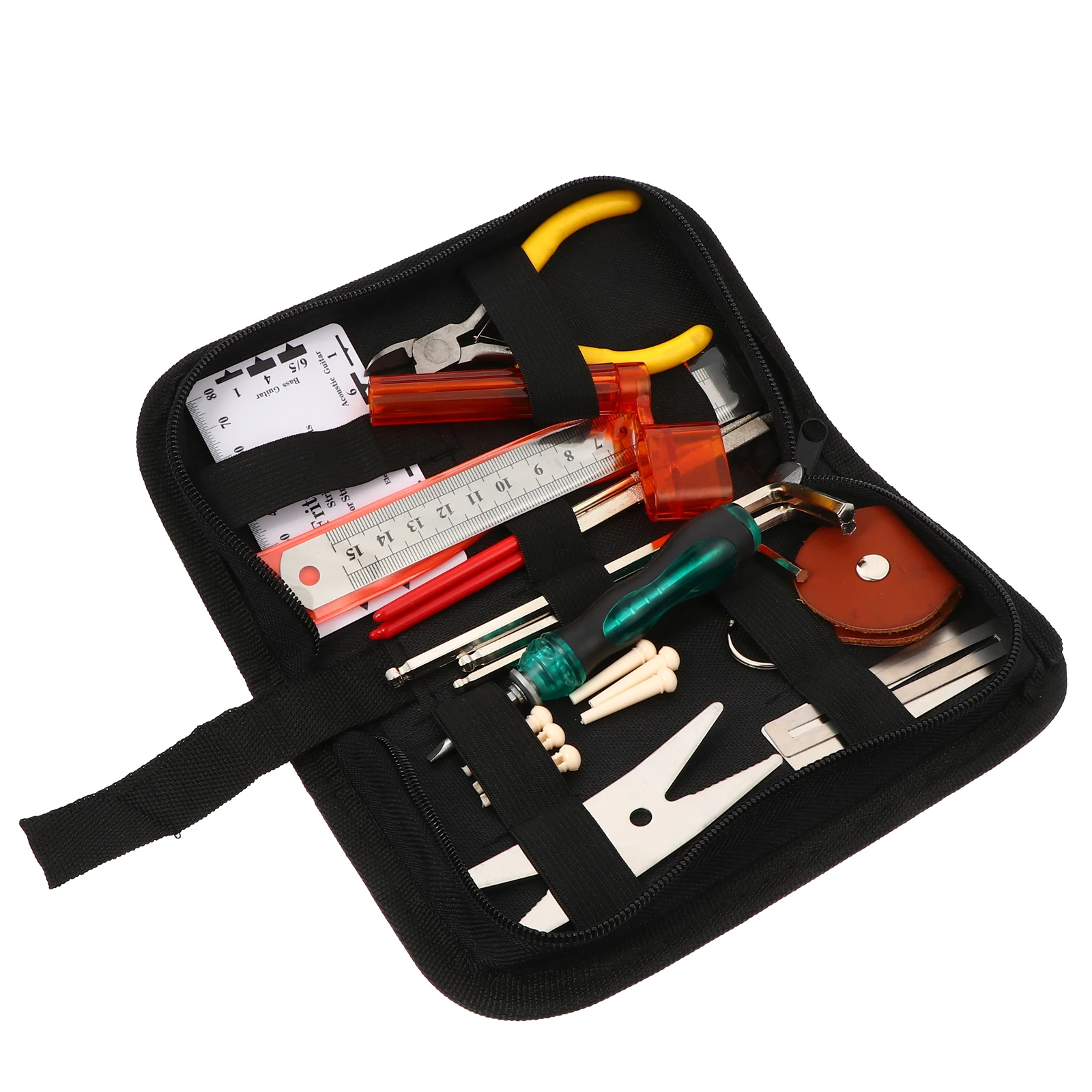 

Guitar Tool Kits Complete Repairing Setup Maintenance Compact Musician Toolkit Change Strings Set Intonation Adjust Action Check
