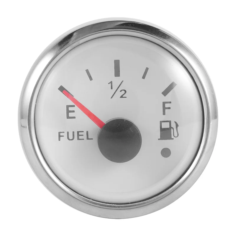 AEF2-52 مللي متر مقياس مستوى الوقود 0-190Ohm للتحويل 240-33Ohm مستوى زيت الوقود متر مقاوم للماء قارب سيارة مقاييس مع إنذار #4
