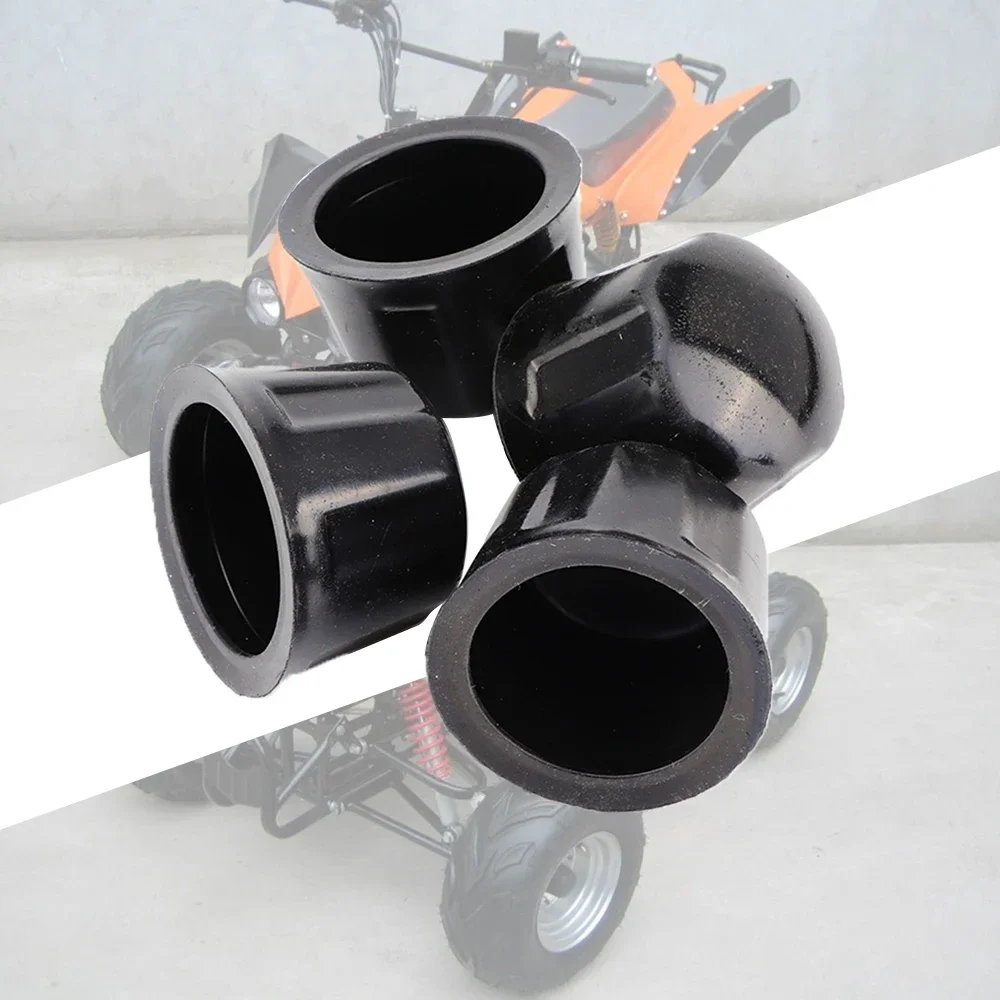 4 pçs tampas do cubo da roda de borracha capa poeira tampas do cubo para 50cc 70cc 110cc 125cc 250cc go kart quad bike atv jantes rodas acessórios