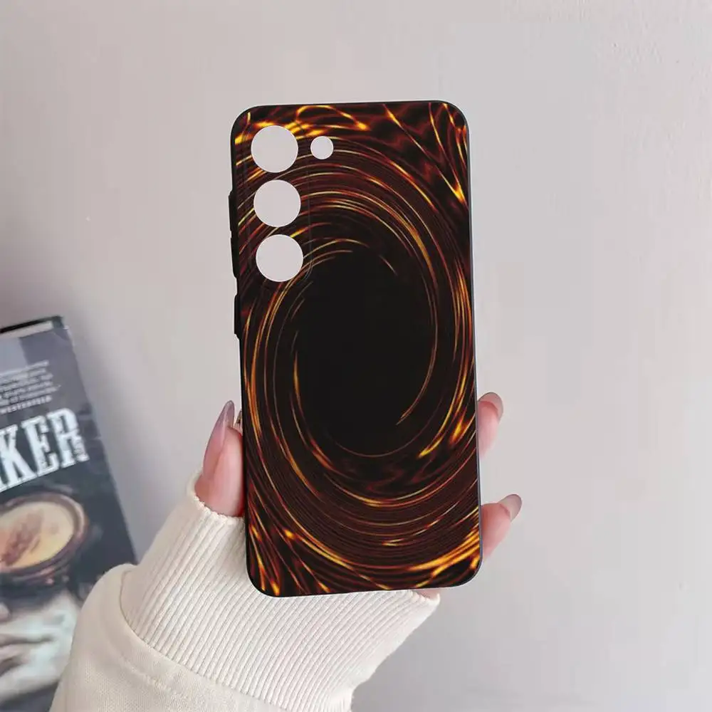 Jogo yu-gi-oh cartão caso de telefone para samsung galaxy a73,72,51,53,52,71,22,5g, nota, j7,8,9 capa preta macia