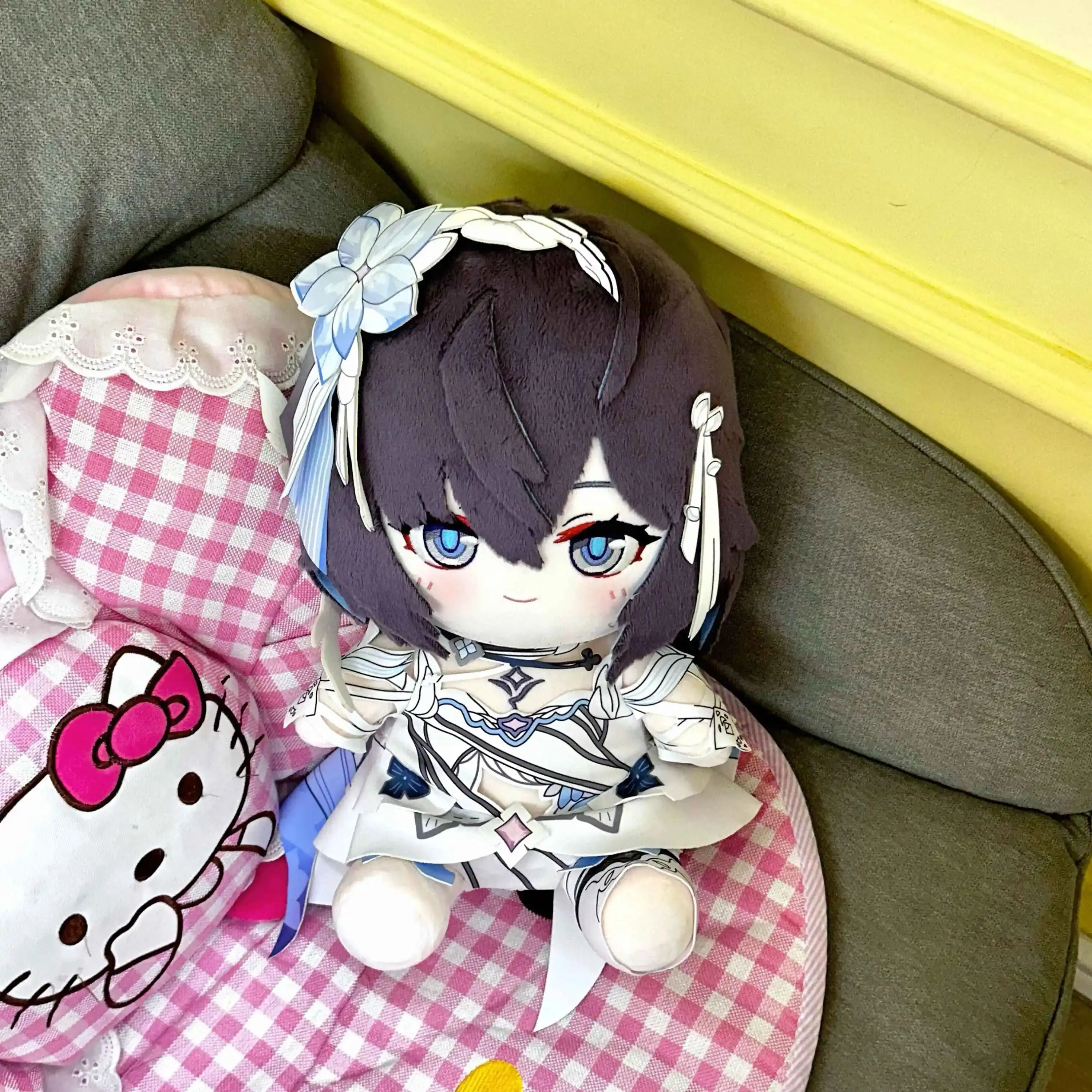 Game Honkai Impact 3 Seele Vollerei Herrscher of Rebirth 30cm Plush Sitting Posture Doll Body Cartoon Dress Up Toys Pillow Gift