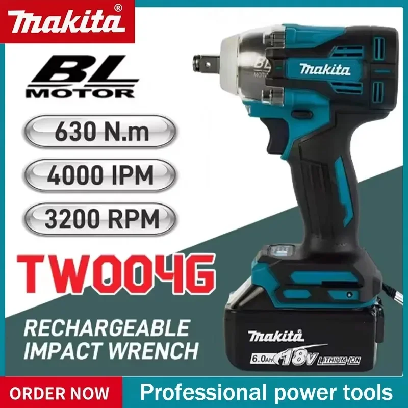

Аккумуляторный шуруповерт Makita TW004G 450Н.М 18В, бесщеточный, электрический, перезаряжаемый, без аккумулятора