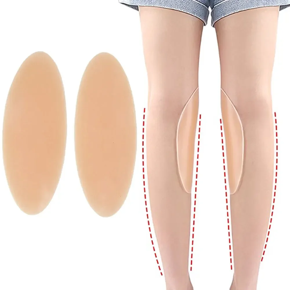 

2pcs Silicone Thin Legs Self-Adhesive Shaper Beauty Pads Reusable Leg Crooked O Legs Correctors Elastic Adult Onlays Leg Pads