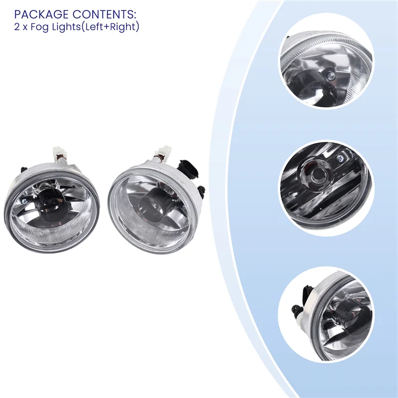 

A77Q-1Pair Car Front Bumper Fog Lights Assembly Driving Lamp Foglight For Suzuki SX4 2007-2012 Aerio 2002-2004