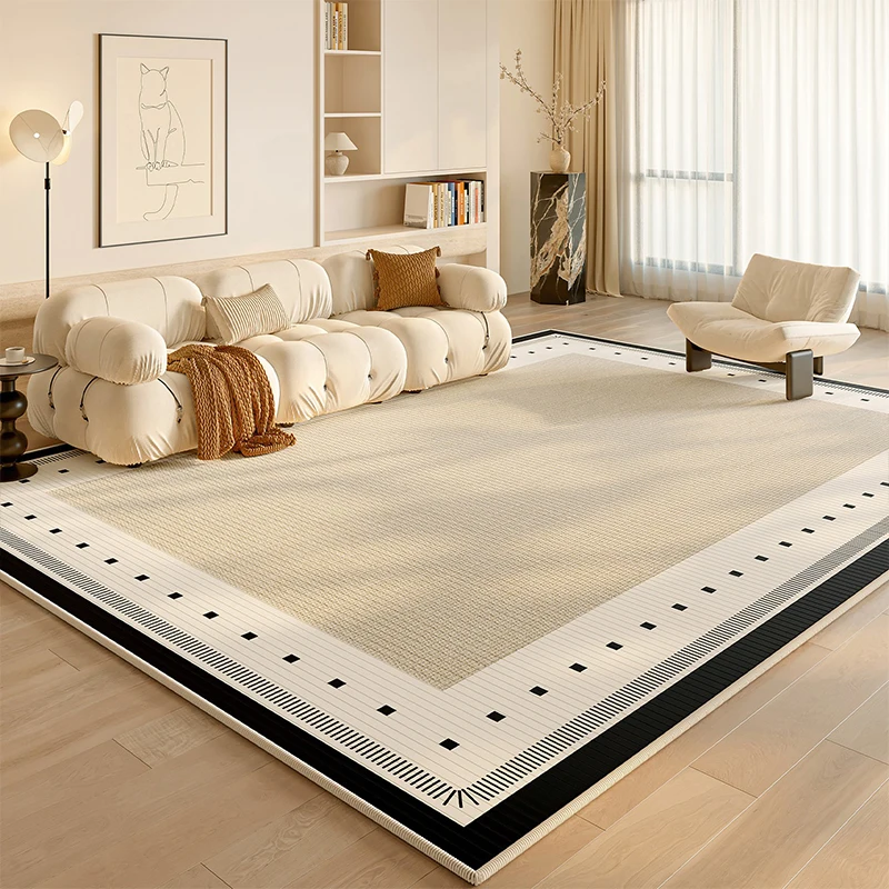 Decor Lighting Online - Wohnzimmerteppich Rutschfester Fleckenbeständiger Teppich Komfortabler Schlingenflor-TPR-Bodenteppich