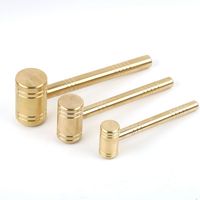 Mini Multifunction Solid Brass Hammer Small Round Hammer Hand Tools Mirror Polished Precision Installation Watchmaker Jewelers