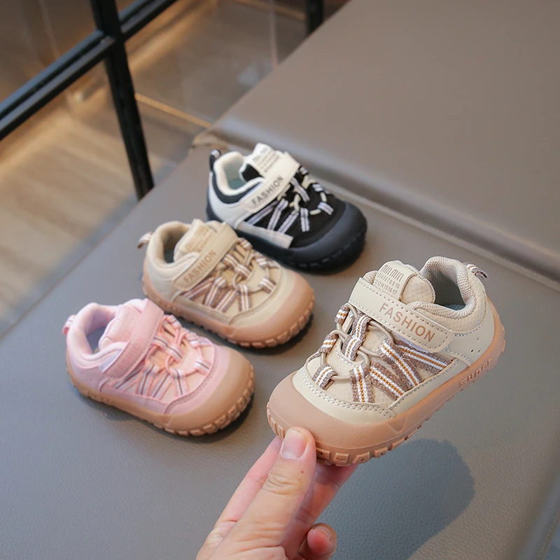 Baby Girls Casual Shoes Outdoor Children Sneakers Non-slip Soft Sole Toddler Kids Shoes Autumn Winter Comfortable Infant Shoes