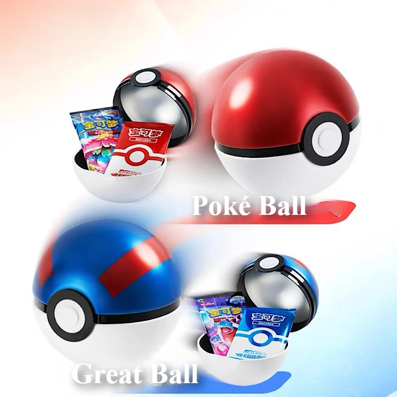 Pokemon Cartoon Comic Periphery PTCG Poke Ball Great Ball Gift Box Dream Original Box P Package Game Collect and Exchange Cards