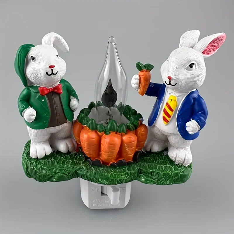 New Rabbit Night Light: Carrot-Shaped 3D Night Light – A Decorative Piece for The Bedroom Bedside, Creating A Cosy Atmosphere