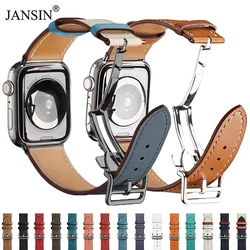 Genuine Leather Strap For Apple Watch Series 11 10 9 8 SE 3 Band 46mm 44mm 41mm 45mm 42mm 38mm Bracelet iWatch Ultra 3/2/1 49mm