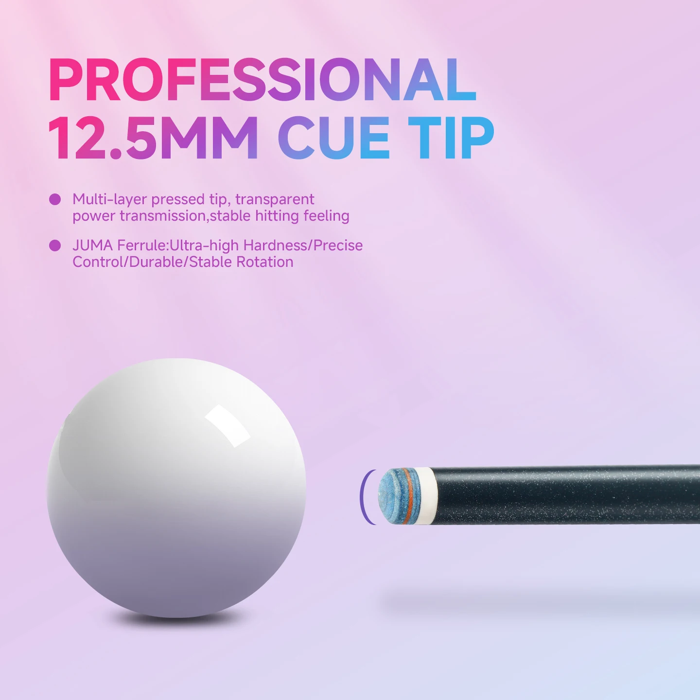 Junior Pool Cue Carbon Fiber Shaft Lightweight Matte Grip 42/48 Inch 12.5mm Tip 2-Piece for Kids CRICAL