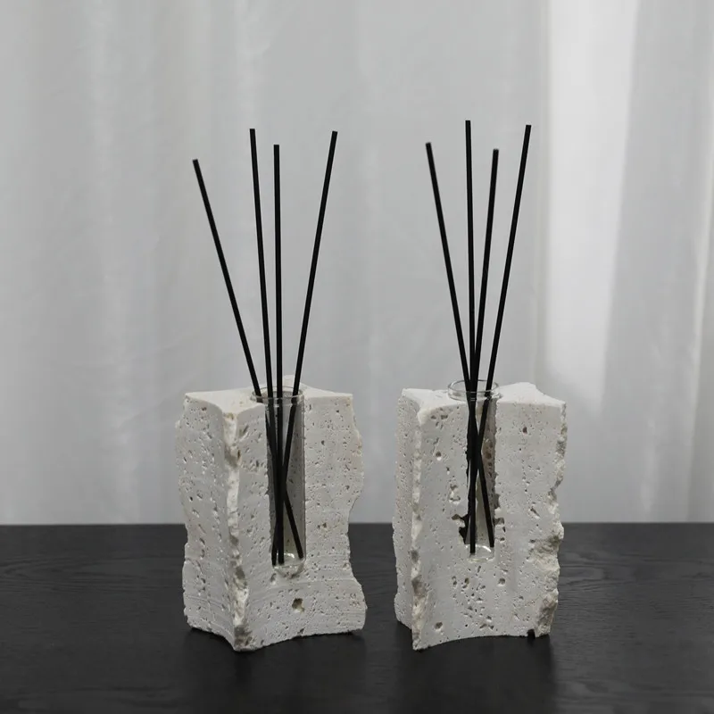 Natural Marble Aromatherapy Bottle, Household Essential Oil Aromatherapy Diffuser, Volatile Stick, Room Aesthetic Decoration