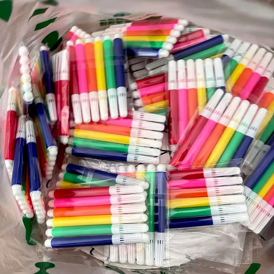 36Packs Mini Drawing Marker 6Color Watercolor Pens Stationery Accessories Suitable for Painting Art Classroom Supplies TMZ