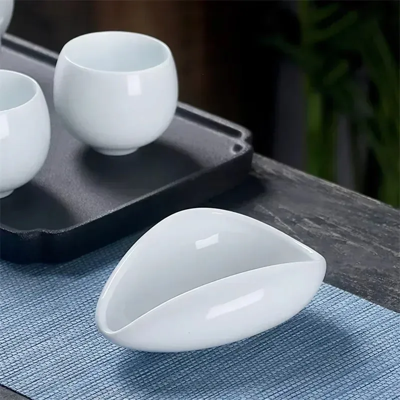 Ceramic Tea Coffee Bean Packaging Tray Bean Receiving Bean Weighing Tray Simple Measuring Cup for Coffee